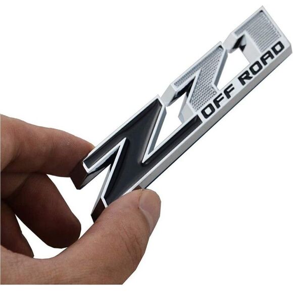 Chevrolet/GMC Z71 3D Chrome/Black Emblems set of 2 NWT - Picture 1 of 8